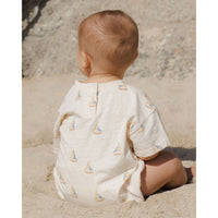 Rylee and Cru Sailboats Relaxed Bubble Romper