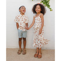 Rylee and Cru Tomatoes Tiered Midi Skirt