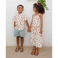 Rylee and Cru Tomatoes Collared Short Sleeve Shirt
