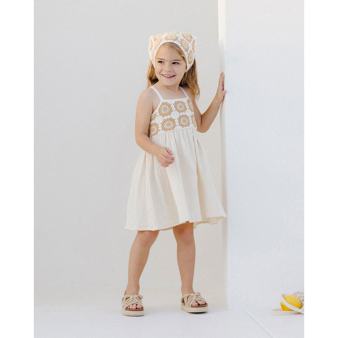 Rylee and Cru Marigold Daisy Crochet Sun Dress