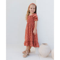 Rylee and Cru Red Floral Lexi Dress