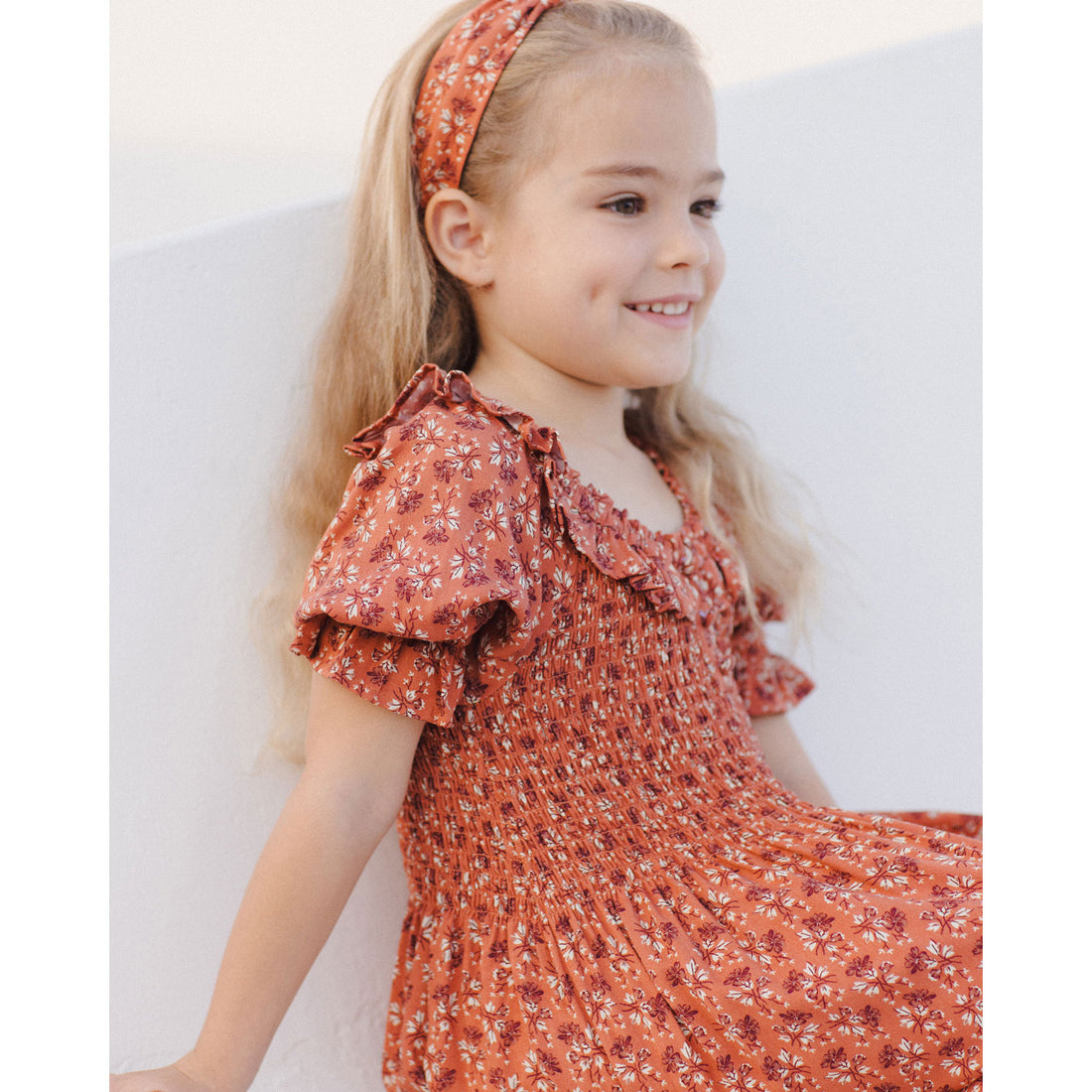 Rylee and Cru Red Floral Lexi Dress