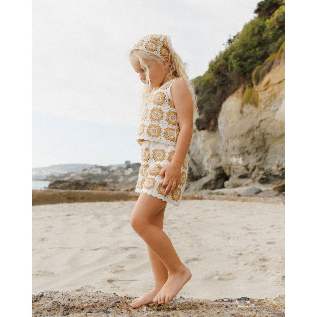 Rylee and Cru Marigold Daisy Crochet Tank Set