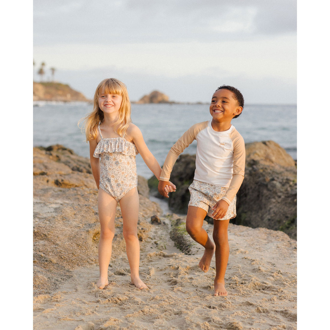 Rylee and Cru Gardenia Ruffle One-Piece
