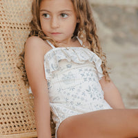 Rylee and Cru Tile Ruffle One-Piece