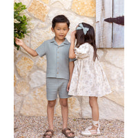 Rylee and Cru Eucalyptus Lapel Collar Shirt
