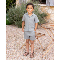 Rylee and Cru Ocean Lapel Collared Shirt
