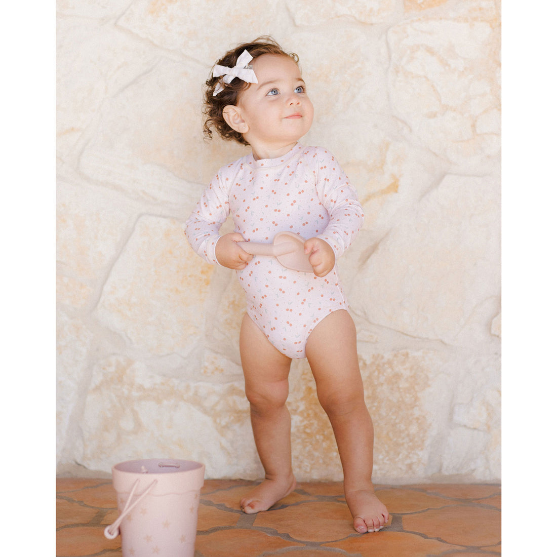 Rylee and Cru Cherries Delphine Rashguard One-Piece