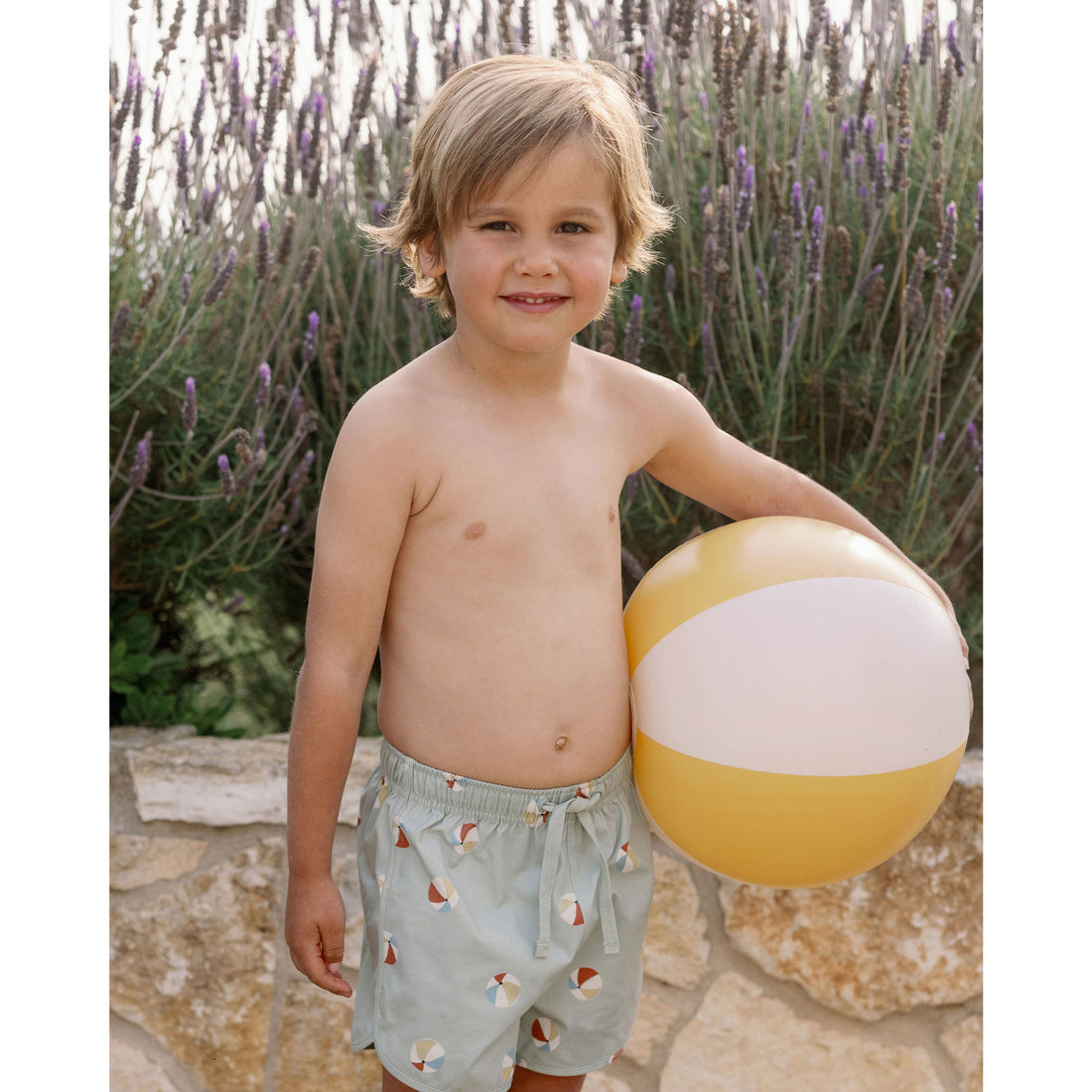 Rylee and Cru Beach Balls Swim Trunk