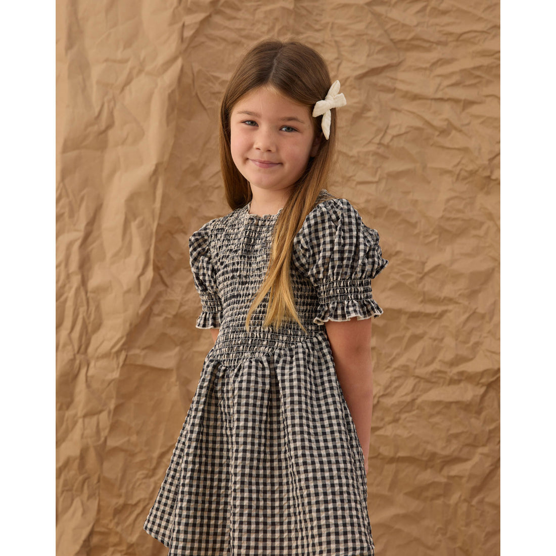 Rylee and Cru Black Check Louise Dress
