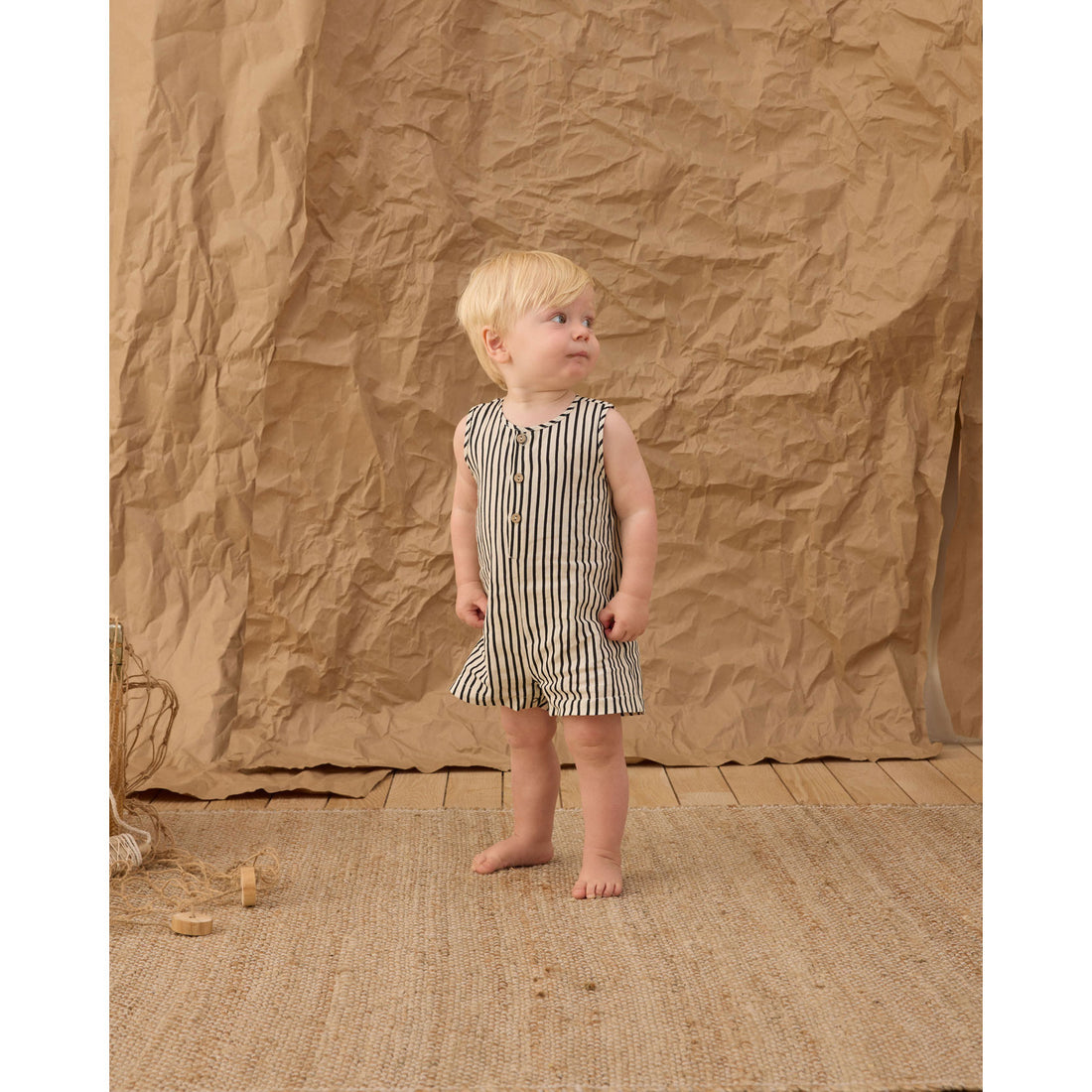 Rylee and Cru Wavy Stripe Mavrick Romper