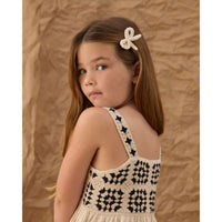 Rylee and Cru Ivory Crochet Bow Clips