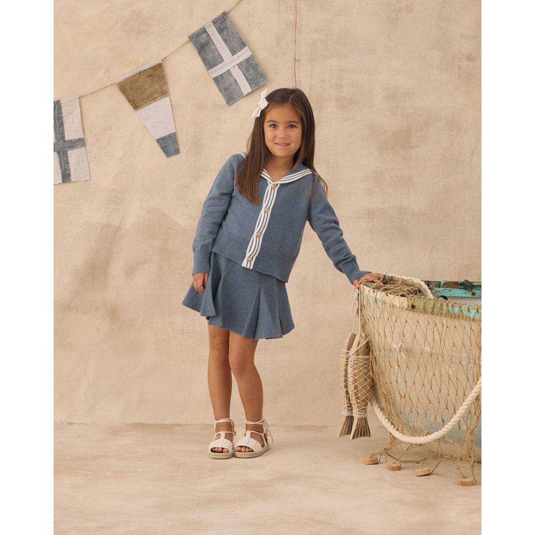 Rylee and Cru  Marine Sailor Cardigan
