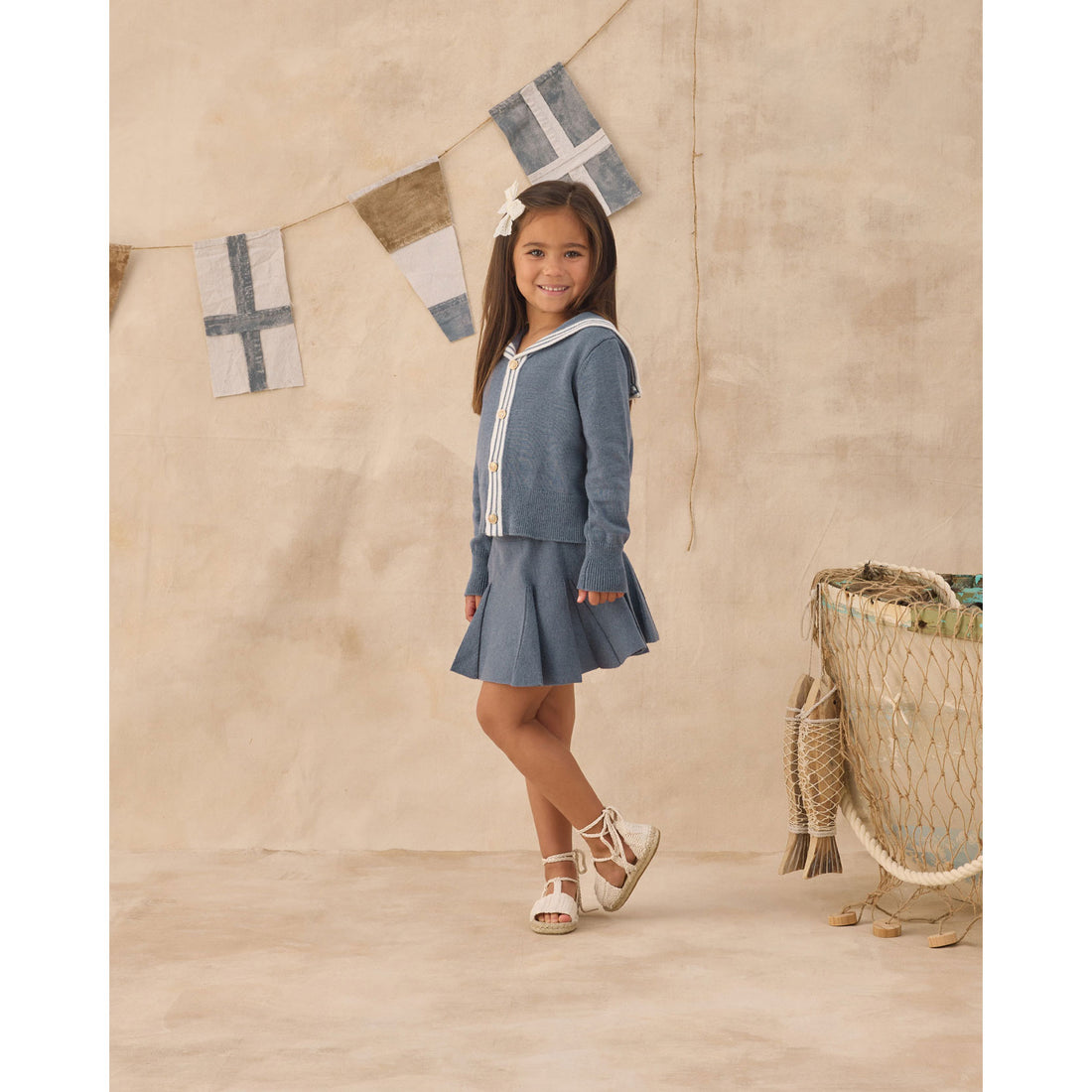 Rylee and Cru  Marine Sailor Cardigan