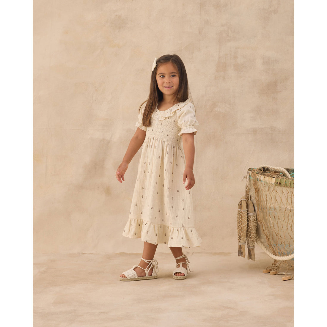 Rylee and Cru  Natural Anchors Lexi Dress