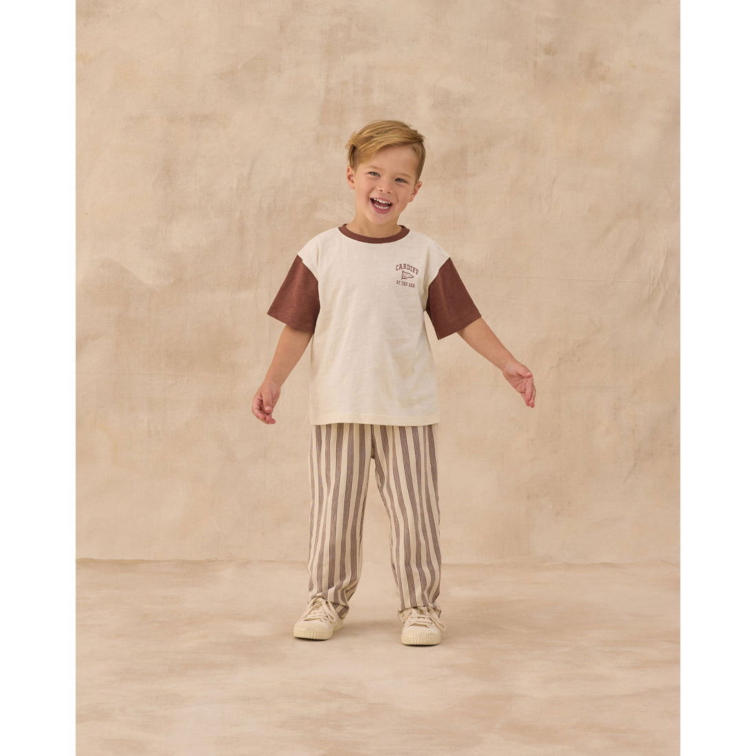 Rylee and Cru  Brown Stripe Rory Pant