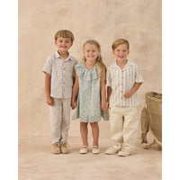 Rylee and Cru  Natural Wave Stripe Lapel Collar Shirt