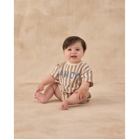Rylee and Cru  Brown Ahoy Relaxed Bubble Romper