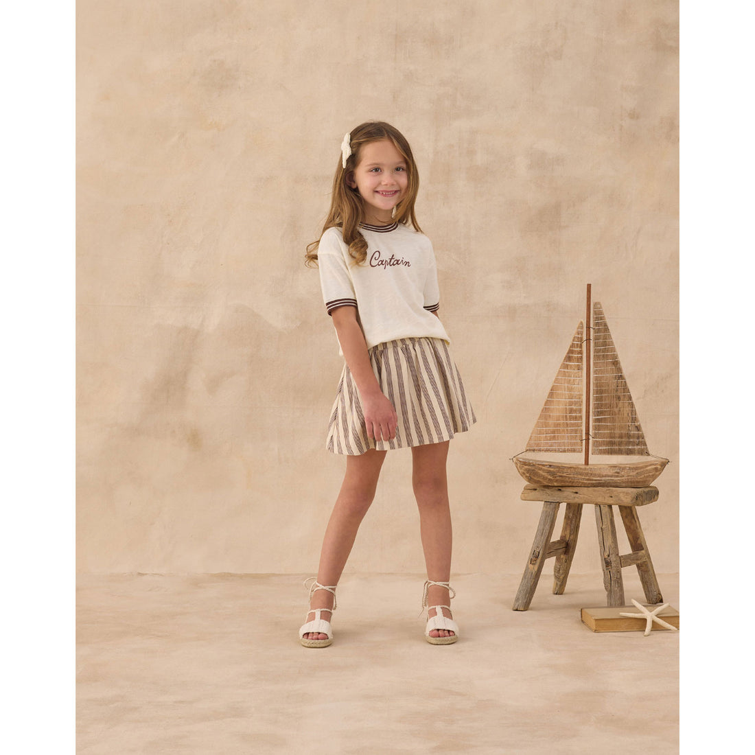 Rylee and Cru  Ivory Captain Ringer Tee