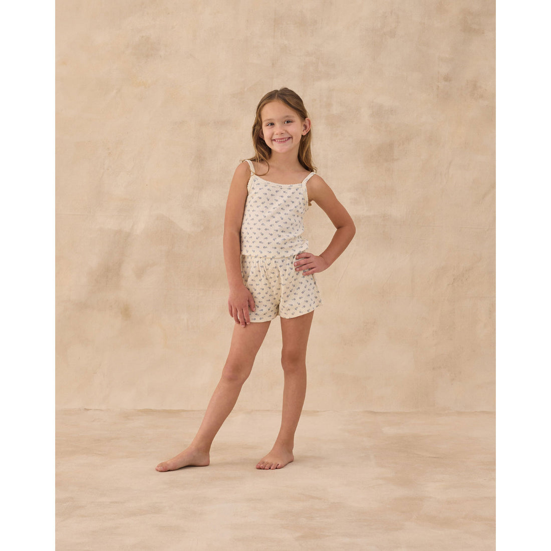 Rylee and Cru  Natural Pointelle Lounge Set