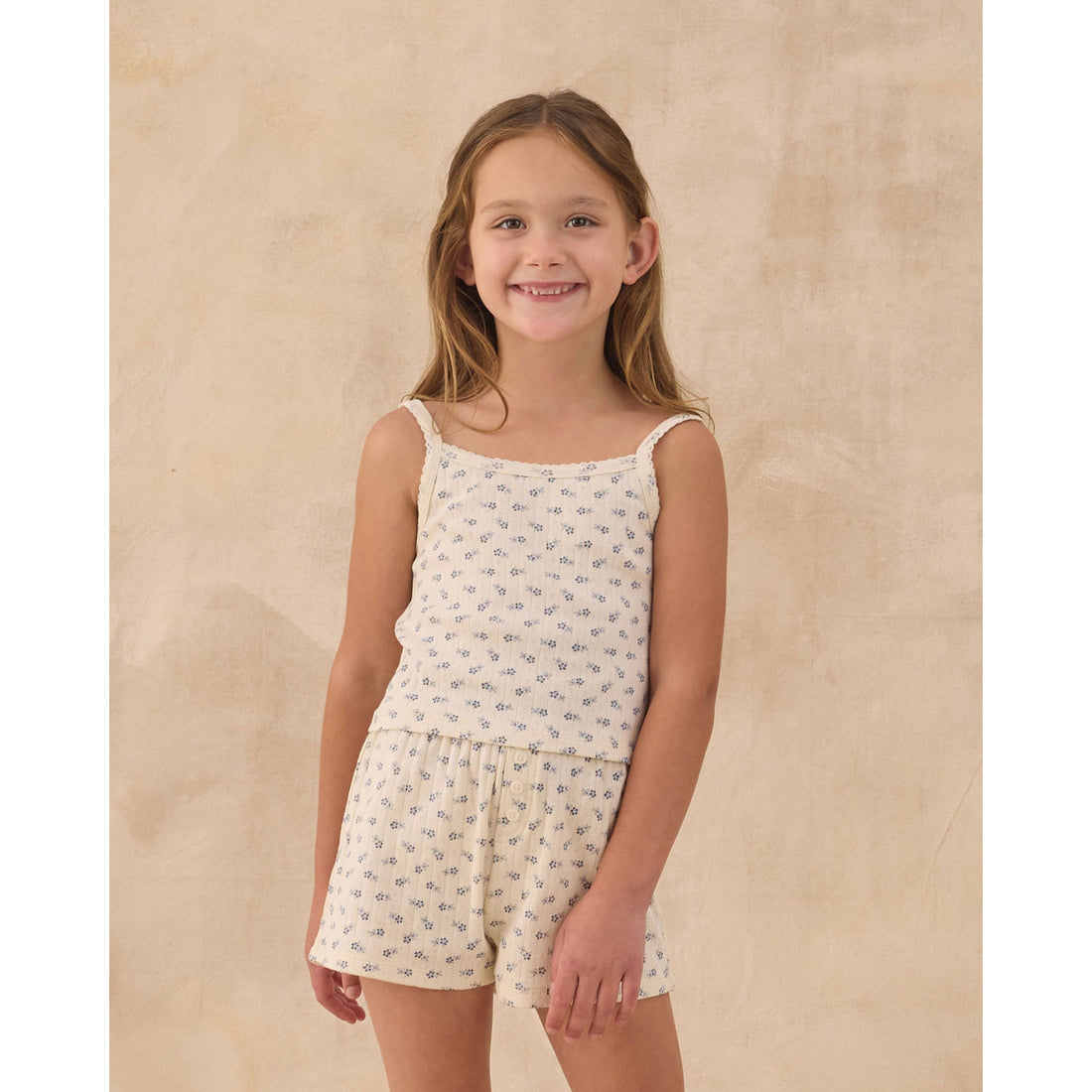 Rylee and Cru  Natural Pointelle Lounge Set