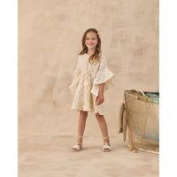 Rylee and Cru  Ivory Blossom Kaftan Cover Up