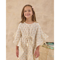 Rylee and Cru  Ivory Blossom Kaftan Cover Up