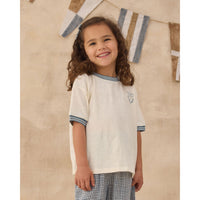 Rylee and Cru  Ivory Anchor Bow Ringer Tee