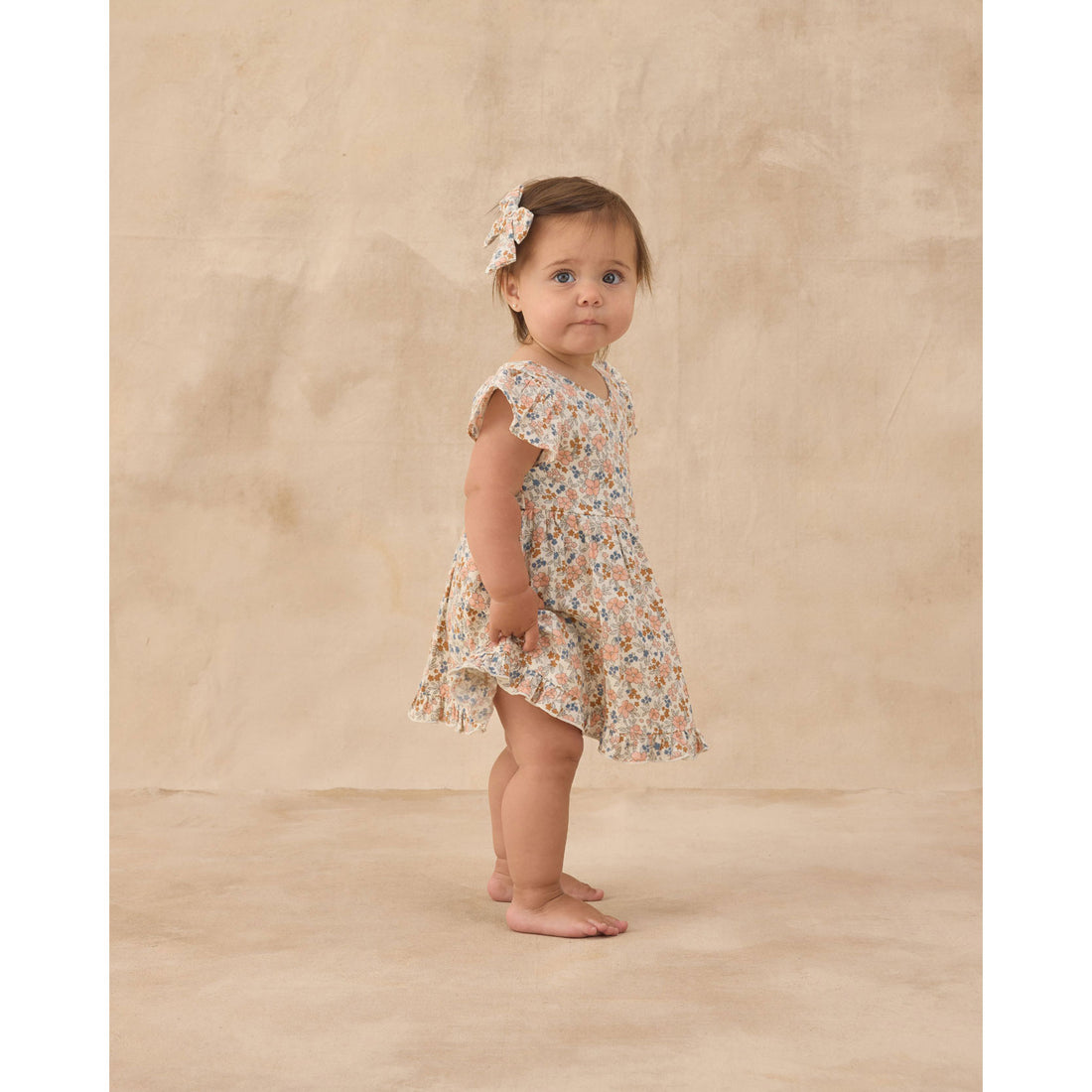 Rylee and Cru  Ivory Flower Field Brielle Dress