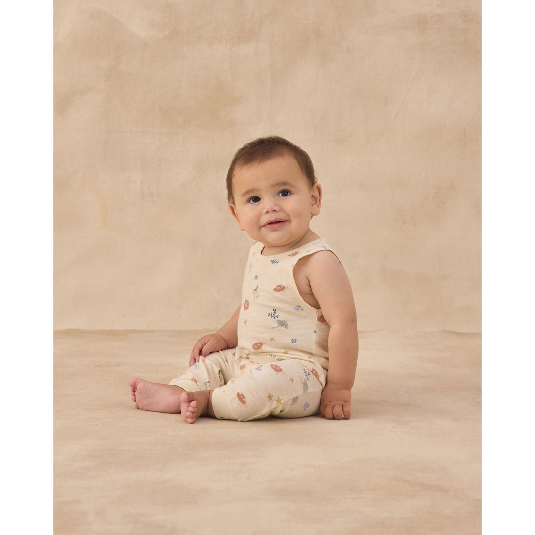 Rylee and Cru  Natural Aquatic Tank + Slouch Pant Set