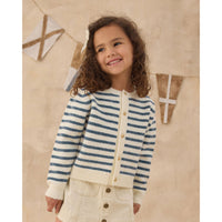 Rylee and Cru  Maritime Stripe Classic Cardigan