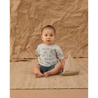 Rylee and Cru  Seafoam Meet Me At The Beach Raw Edge Tee