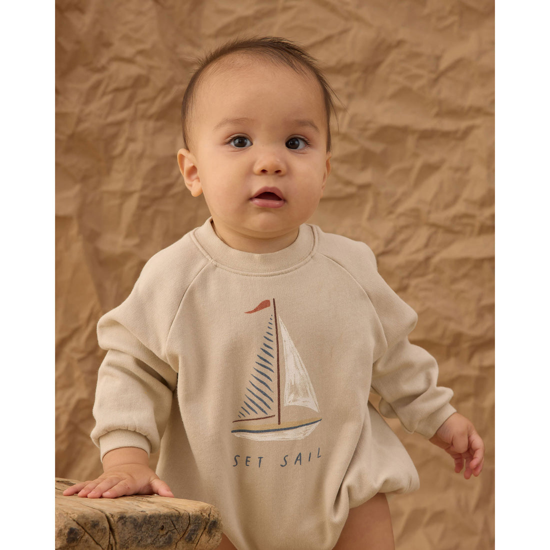 Rylee and Cru  Pebble Sail Crewneck Romper
