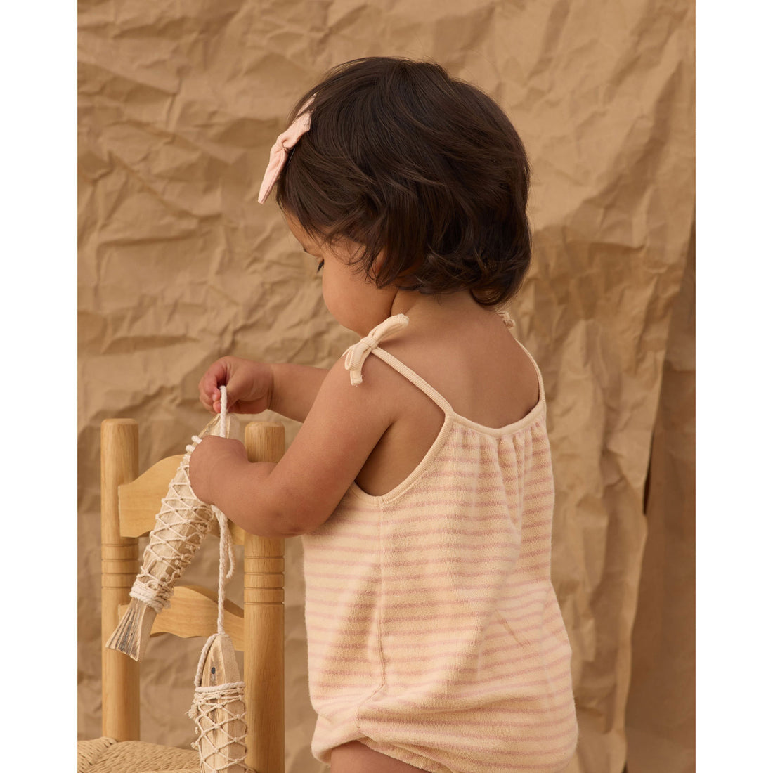 Rylee and Cru  Pink Stripe Nala Romper