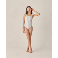 Rylee and Cru  Natural Blue Floral Teen Sky One-Piece