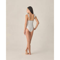 Rylee and Cru  Natural Blue Floral Teen Sky One-Piece