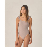 Rylee and Cru  Chocolate Houndstooth Teen Sky One-Piece