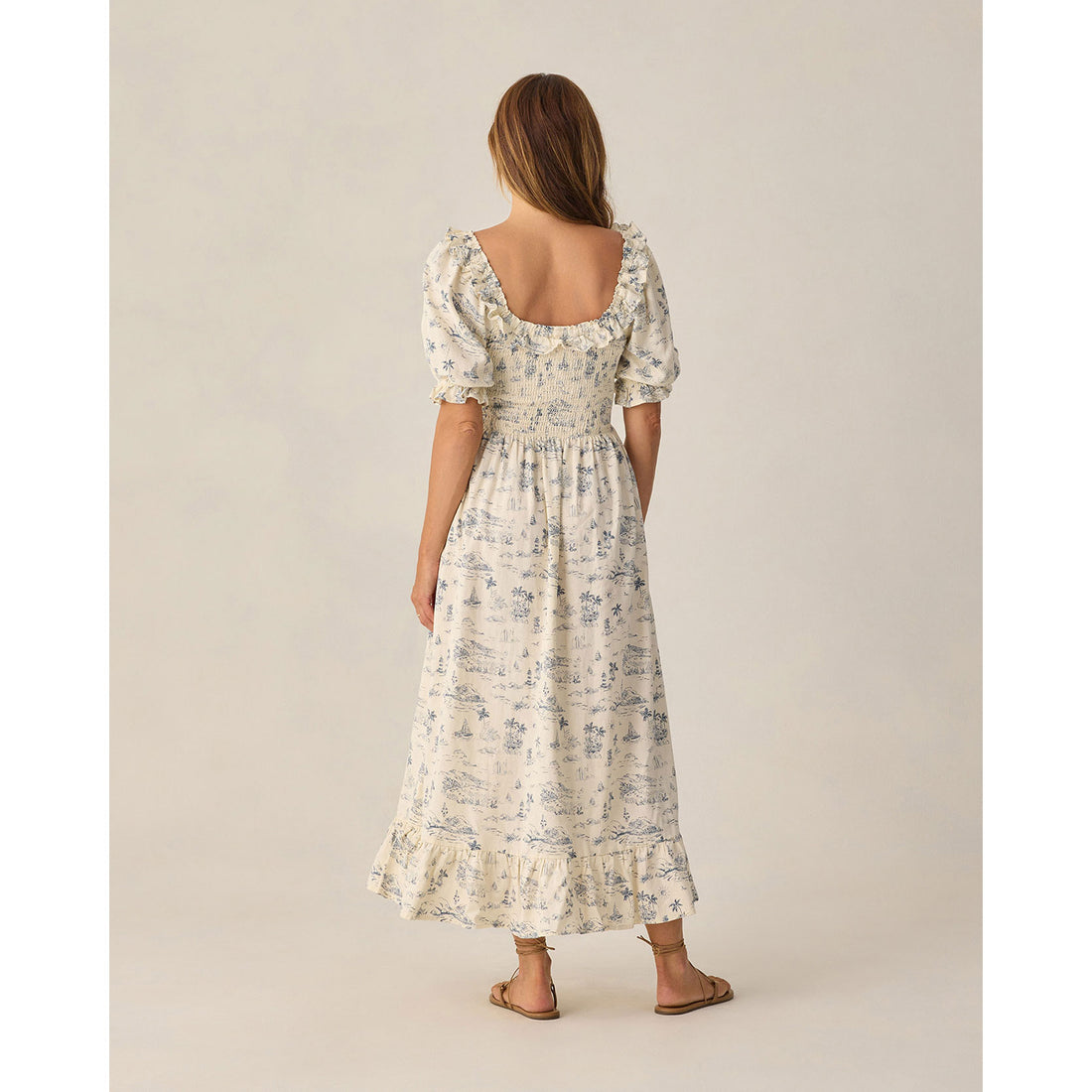 Rylee and Cru  Natural  Ocean Toile Women&