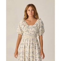 Rylee and Cru  Natural  Ocean Toile Women's Lexi Dress