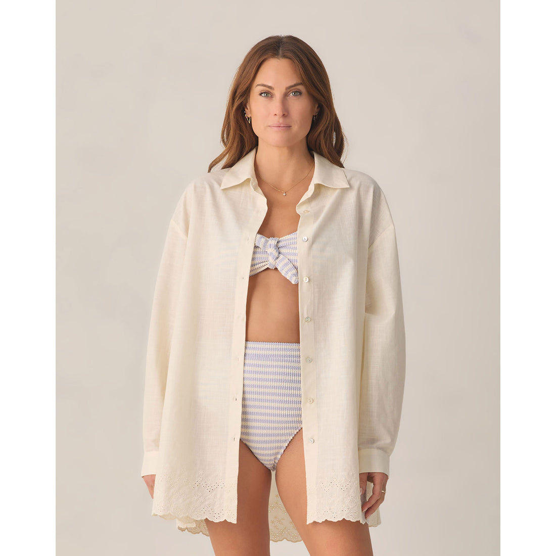 Rylee and Cru  Ivory Del Mar Women Shirt