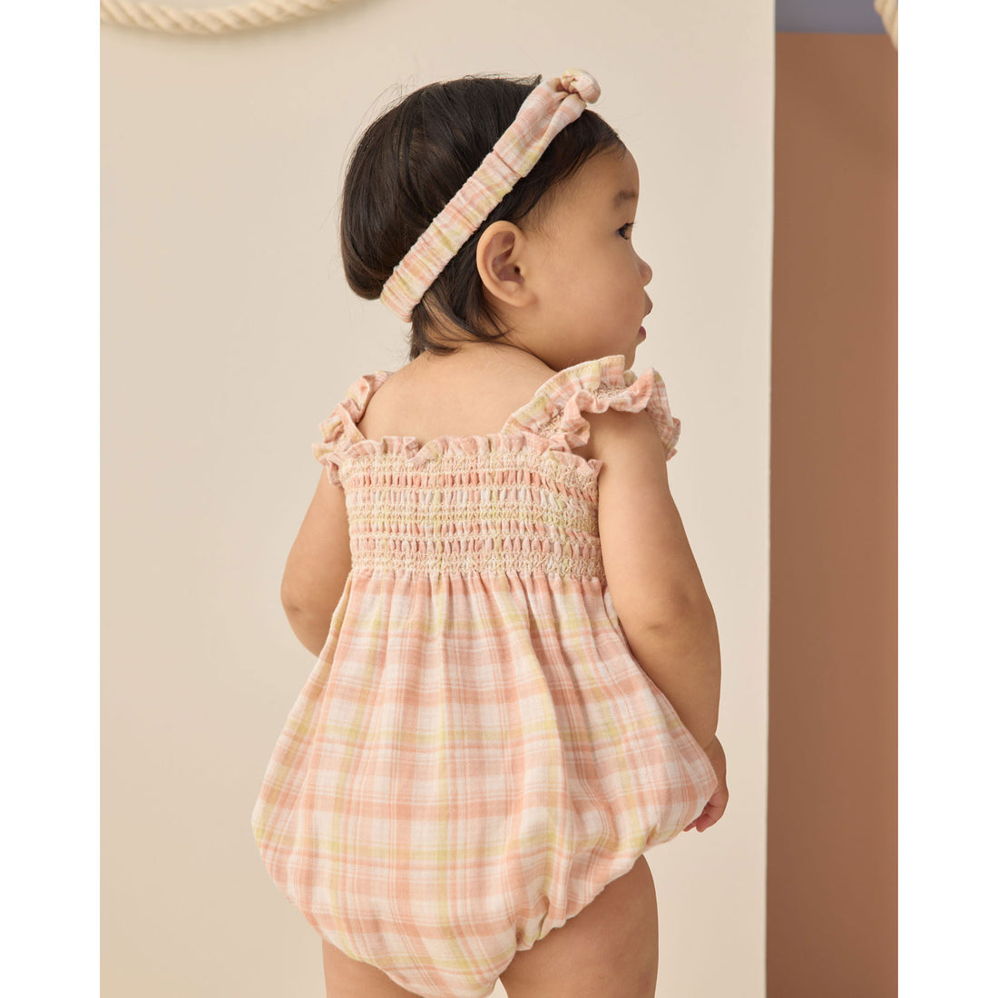 Rylee and Cru  Summer Plaid Julia Romper