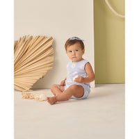 Rylee and Cru  Periwinkle Daisy Cinch Playsuit