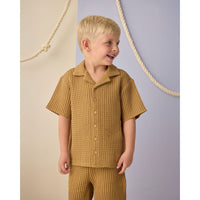 Rylee and Cru  Ocre Lapel Collar Shirt