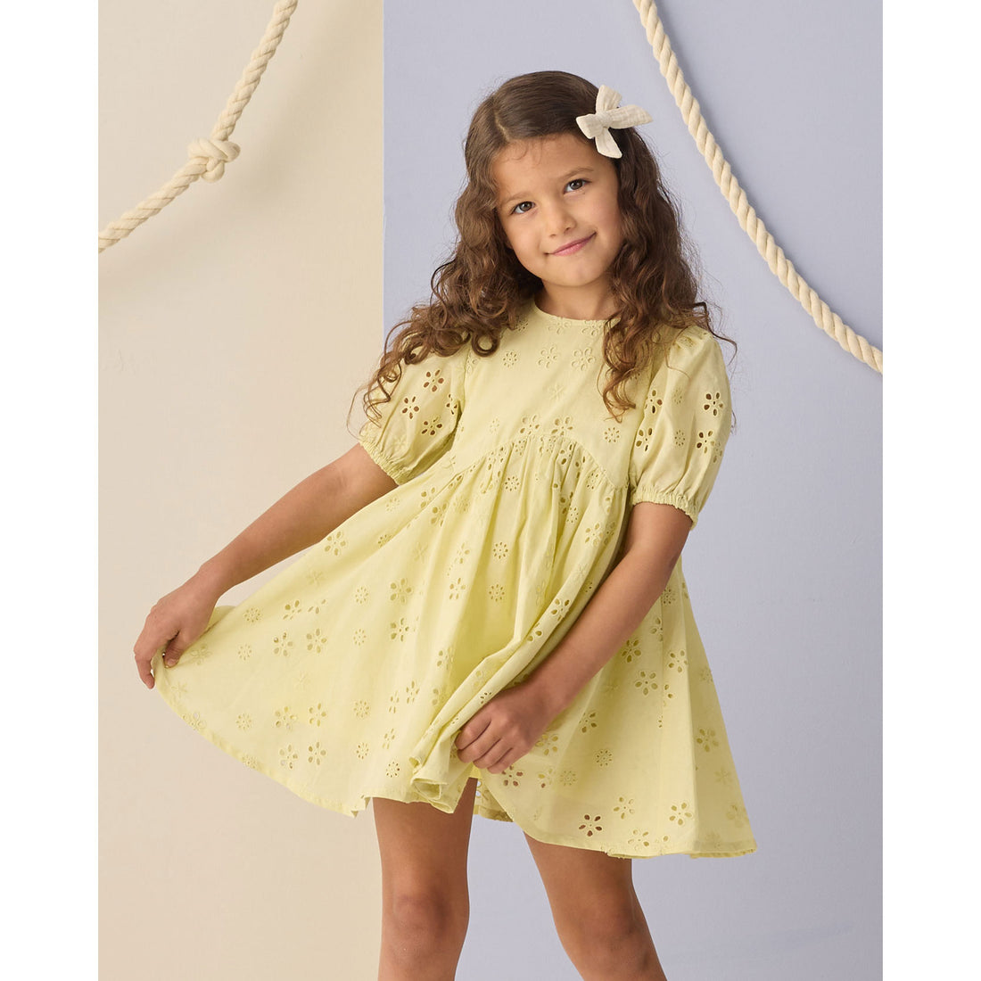 Rylee and Cru  Citron Rose Dress