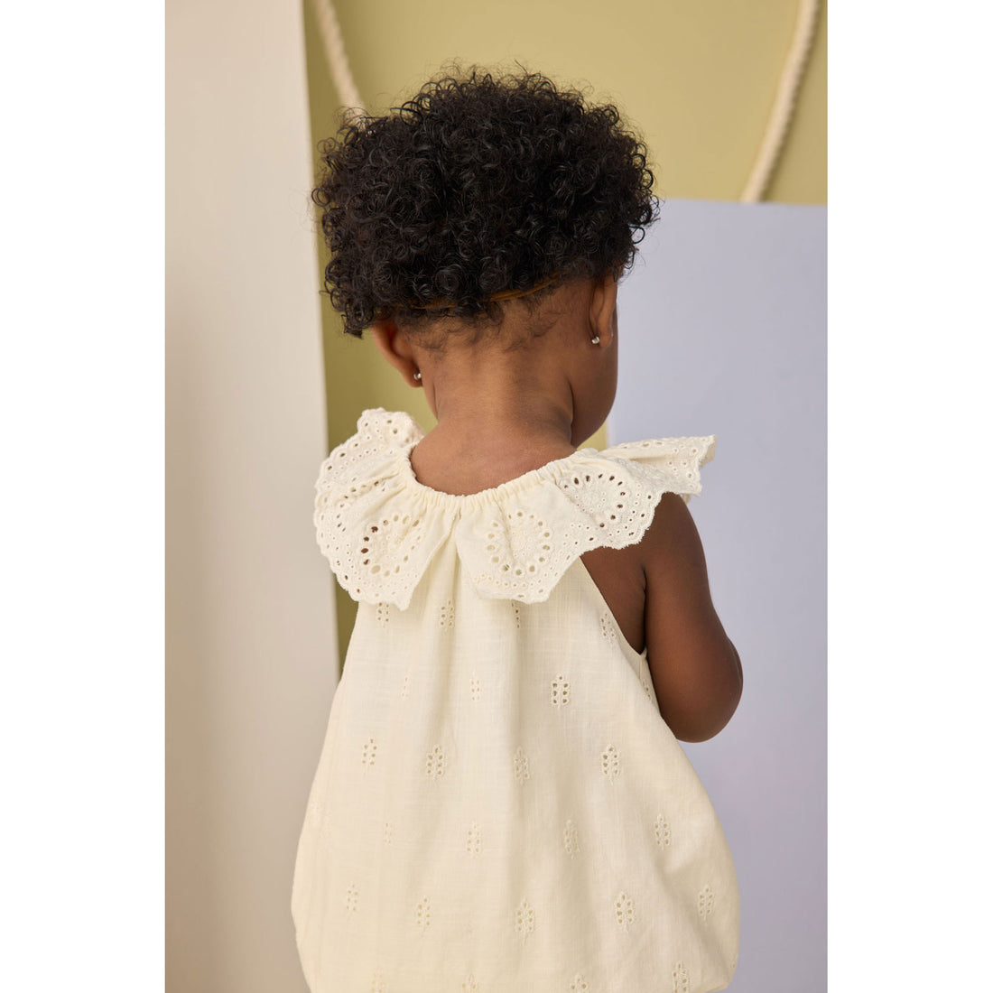 Rylee and Cru  Ivory Myla Romper