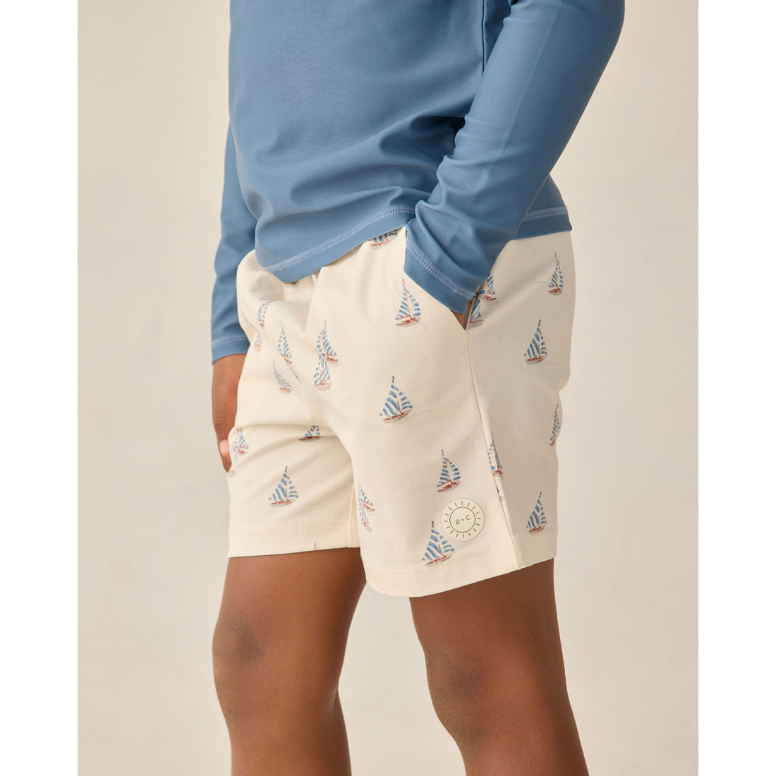 Rylee and Cru Sail Boys Rashguard Set