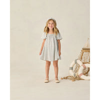 Rylee and Cru Light Blue Plaid Sabrina Mini Dress