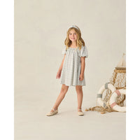 Rylee and Cru Light Blue Plaid Sabrina Mini Dress