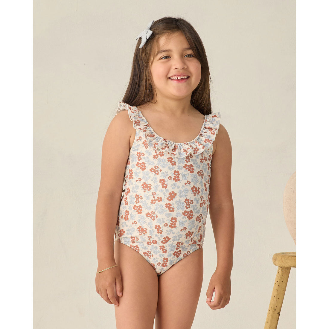 Rylee and Cru Americana Floral Giana One-Piece