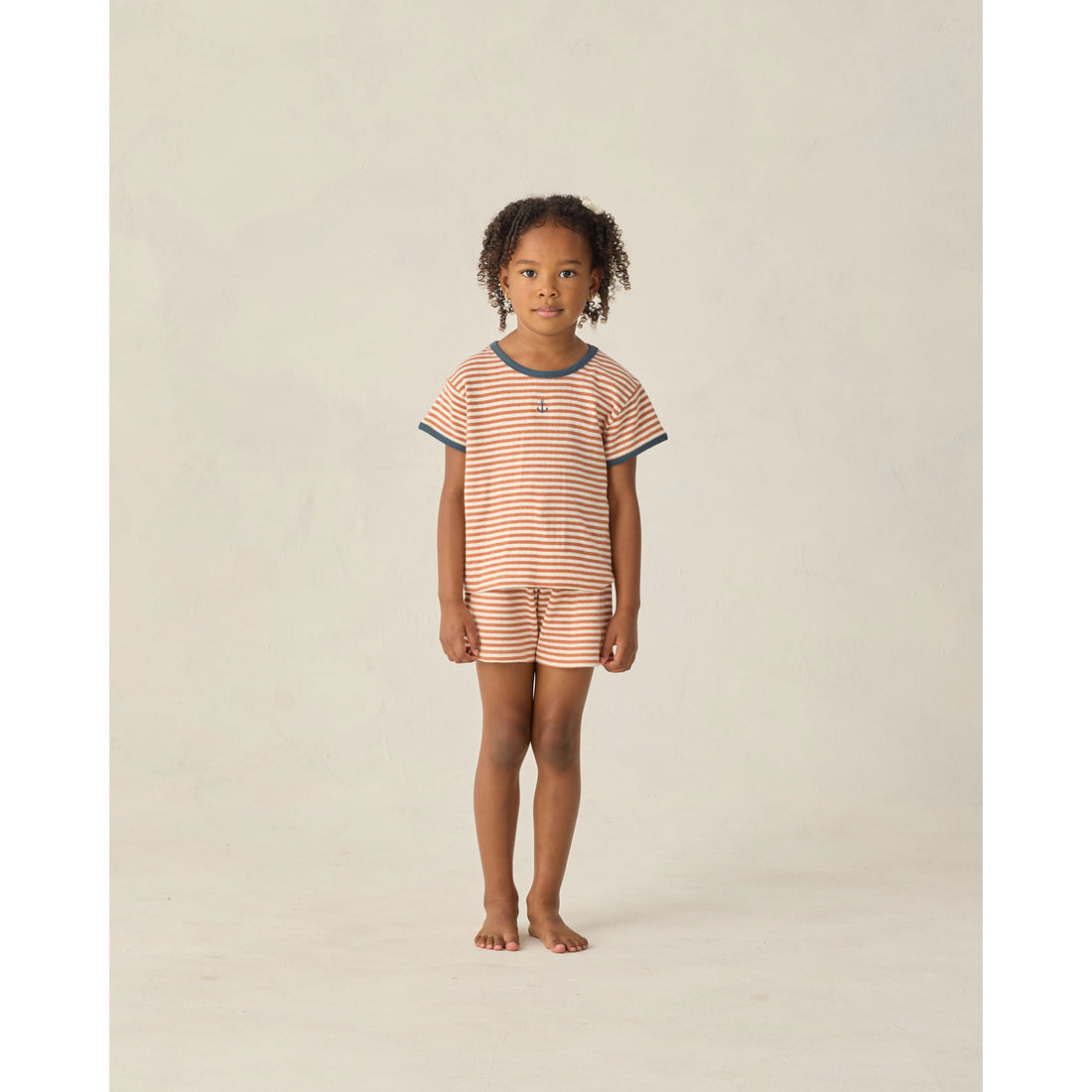Rylee and Cru Poppy Stripe Pointelle Shorts
